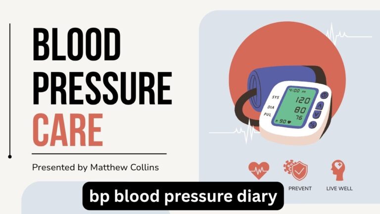 BP Blood Pressure Diary: A Better Way to Track Your Numbers BP Blood Pressure Diary